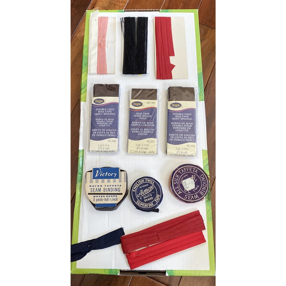 VINTAGE LOT - Seam binding. Victory, Aimcee, Wrights, unbranded. Free shipping